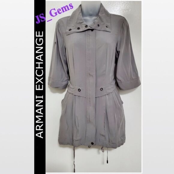 A/X Armani Exchange Coat XS Gray Lightweight - Picture 1 of 16